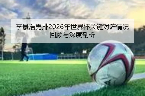 李景浩男排2026年世界杯关键对阵情况回顾与深度剖析
